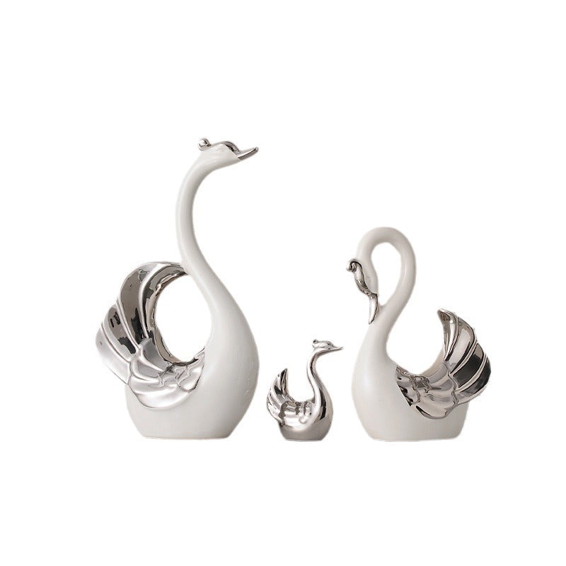 Couple Swan Decoration Home Living Room Decorations