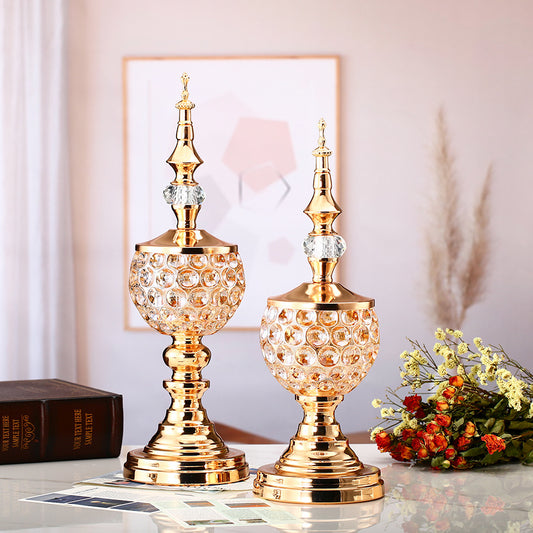 European Creative Crystal Candle Holder Ornaments