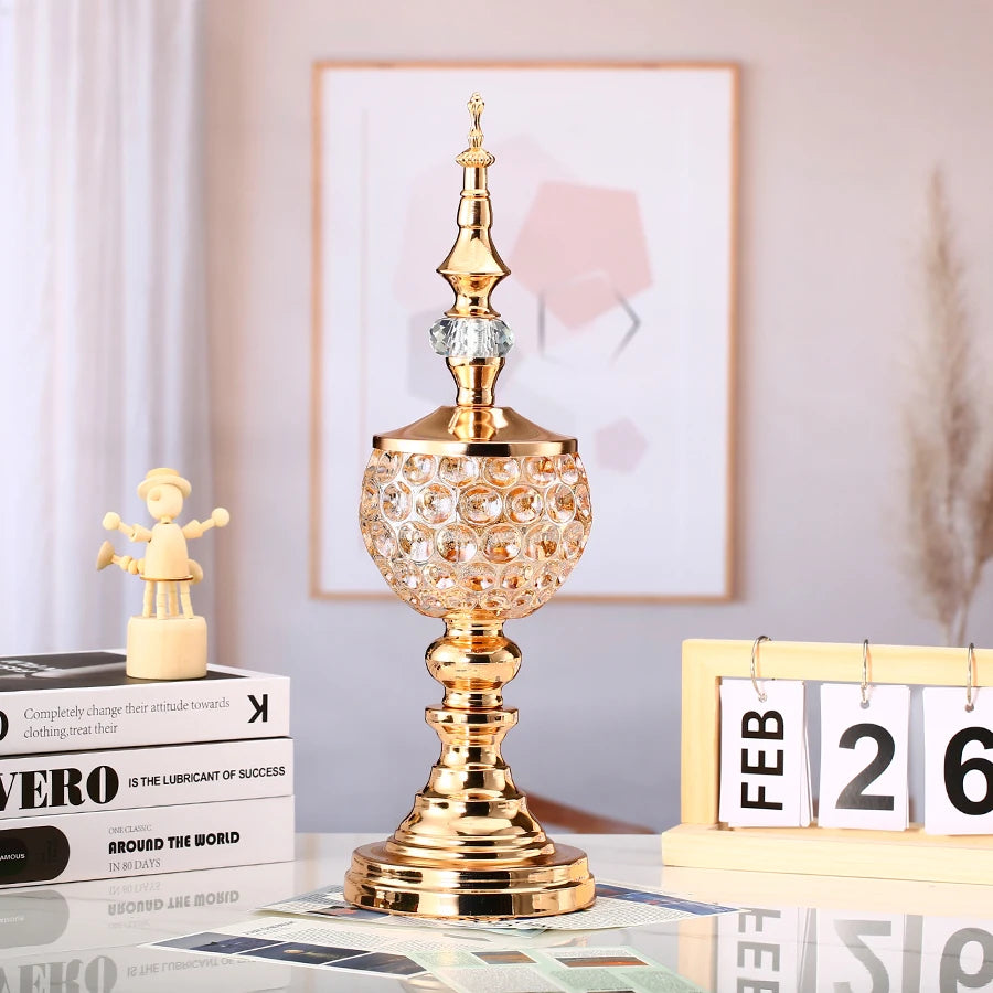 European Creative Crystal Candle Holder Ornaments