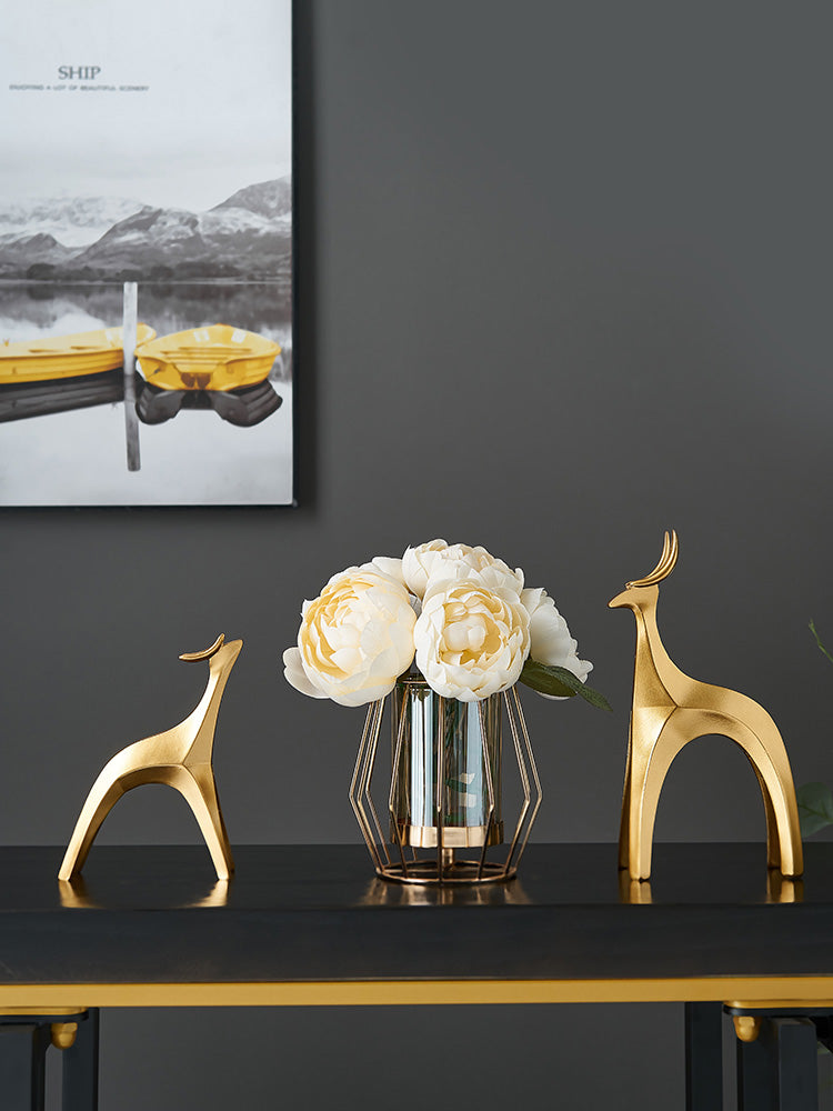 Simple And Abstract Decoration Geometry Deer Living Room