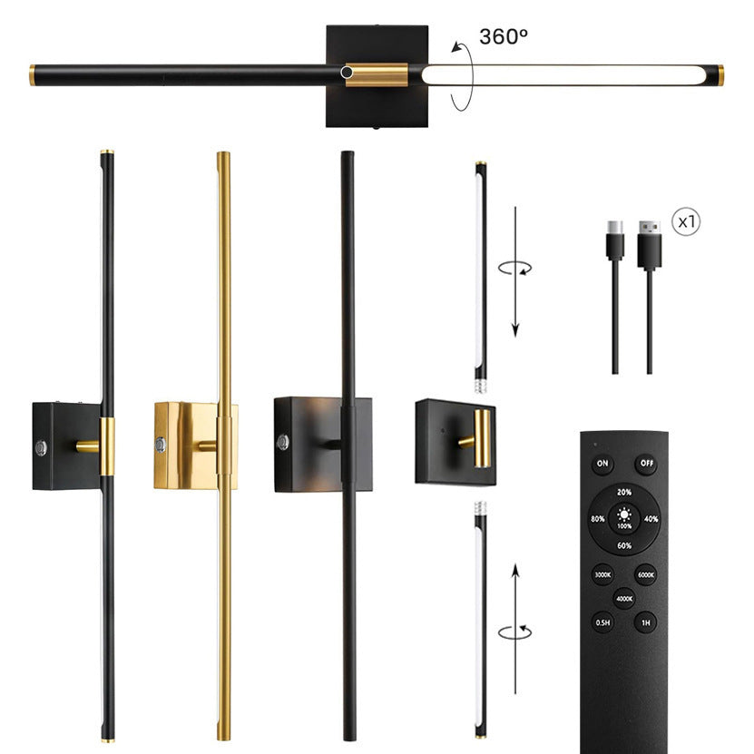 Wireless charging wall lamp without wiring connection