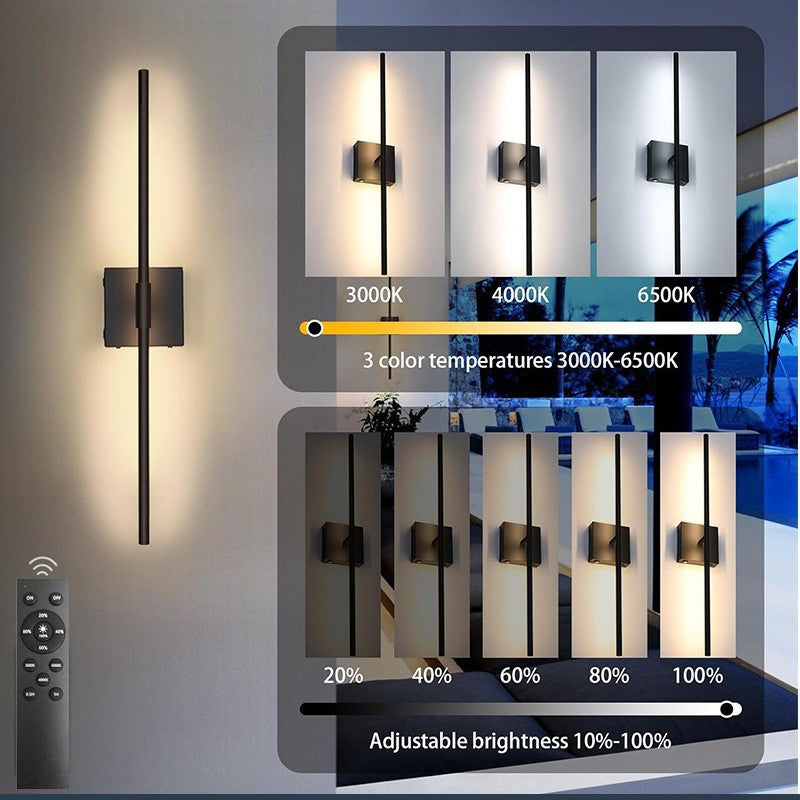 Wireless charging wall lamp without wiring connection