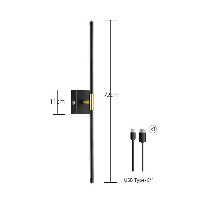 Wireless charging wall lamp without wiring connection