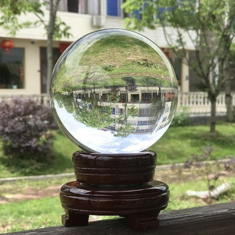 White Crystal Ball Transparent Ball Photography Glass Home Decoration Living Room Desk Ornaments