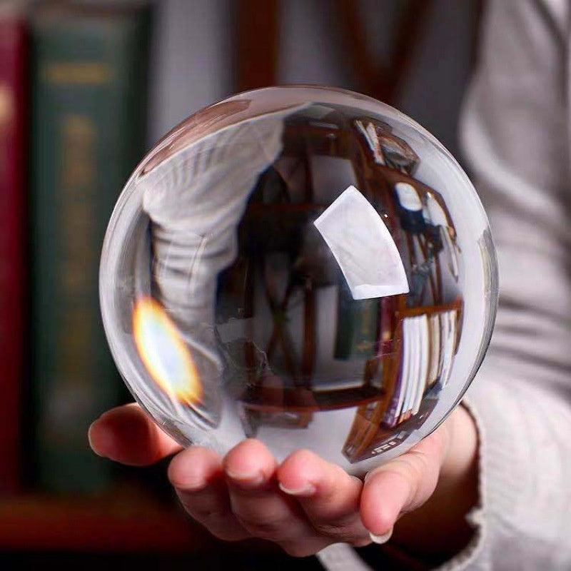 White Crystal Ball Transparent Ball Photography Glass Home Decoration Living Room Desk Ornaments