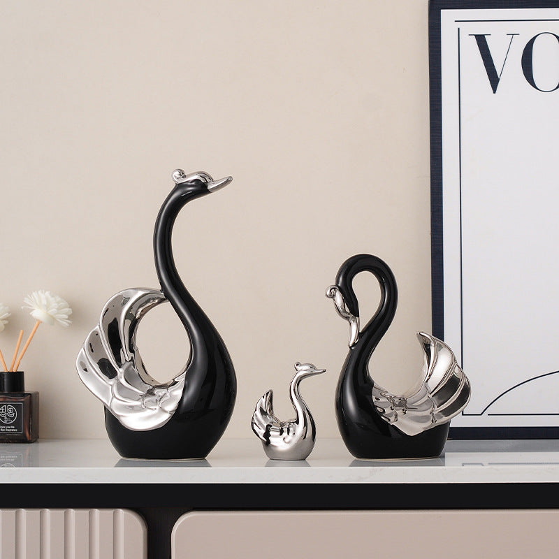 Couple Swan Decoration Home Living Room Decorations