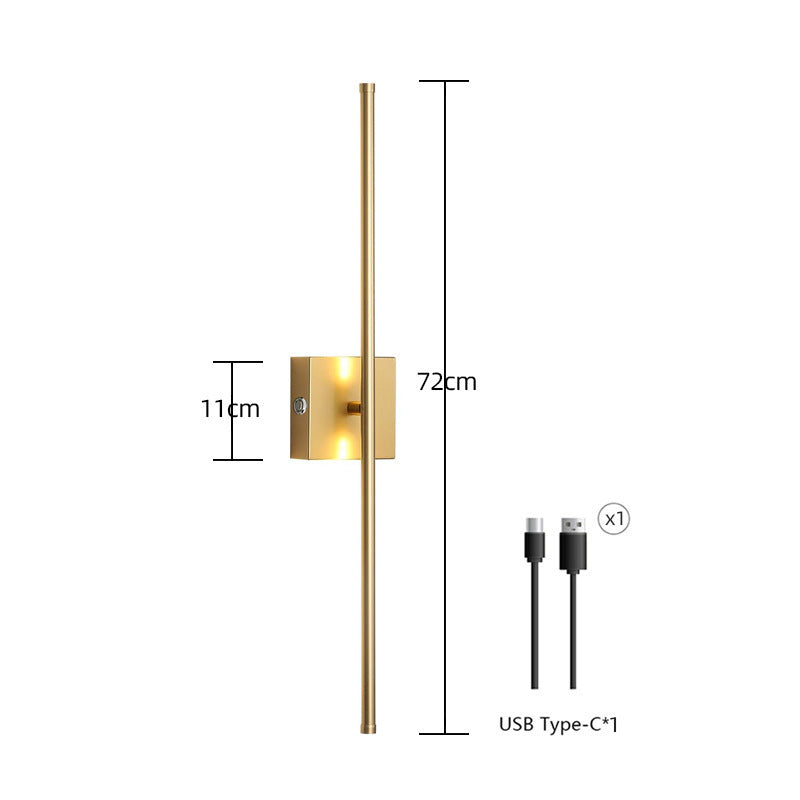 Wireless charging wall lamp without wiring connection