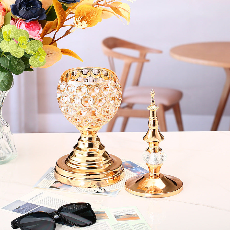 European Creative Crystal Candle Holder Ornaments