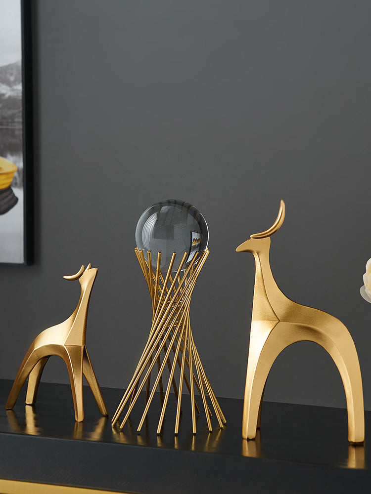 Simple And Abstract Decoration Geometry Deer Living Room