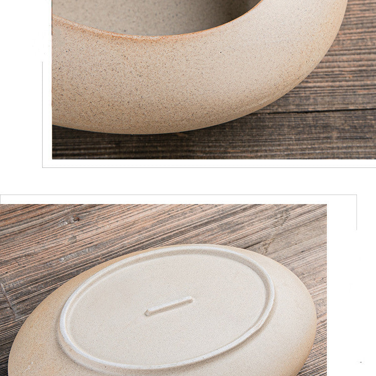 Ceramic Flower Pot On The Balcony In The Office