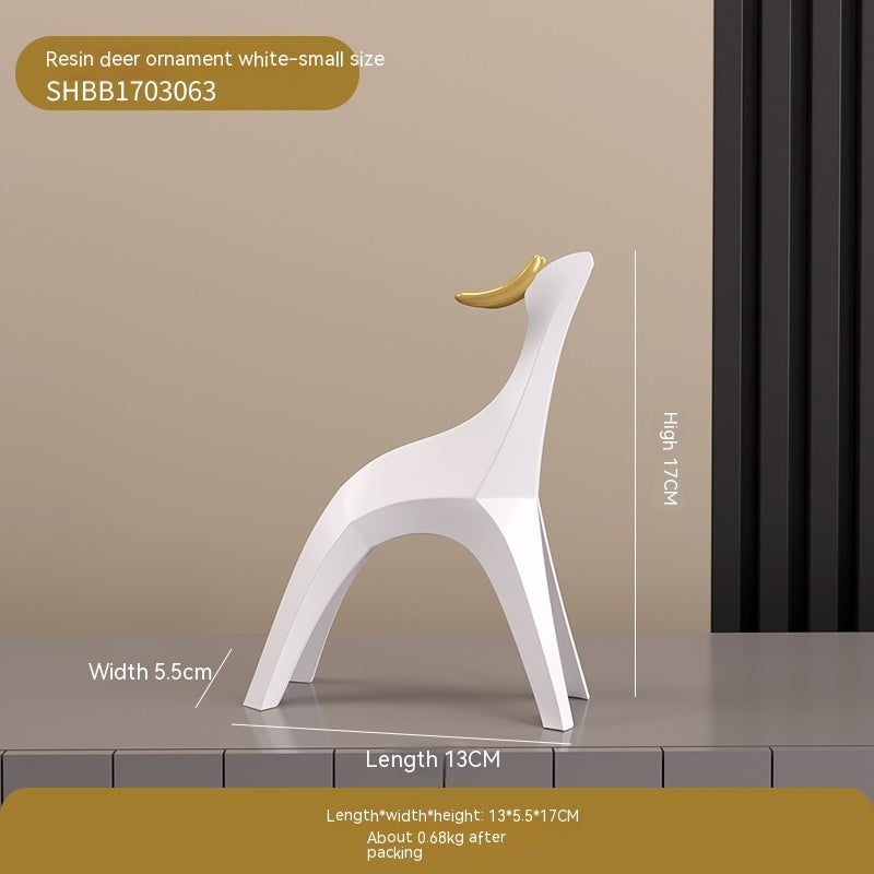 Simple And Abstract Decoration Geometry Deer Living Room