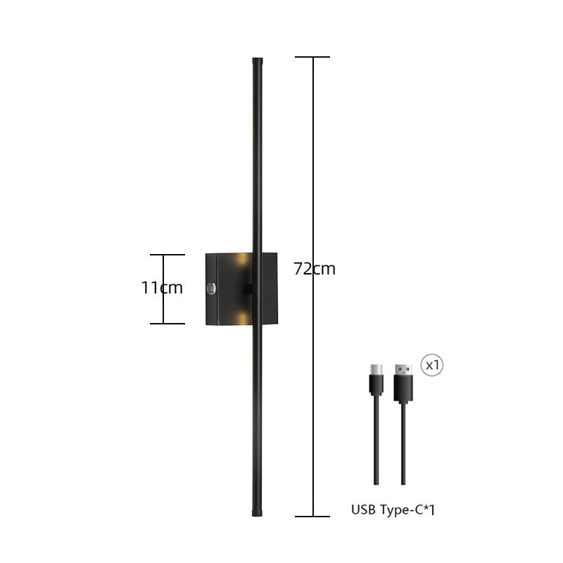 Wireless charging wall lamp without wiring connection