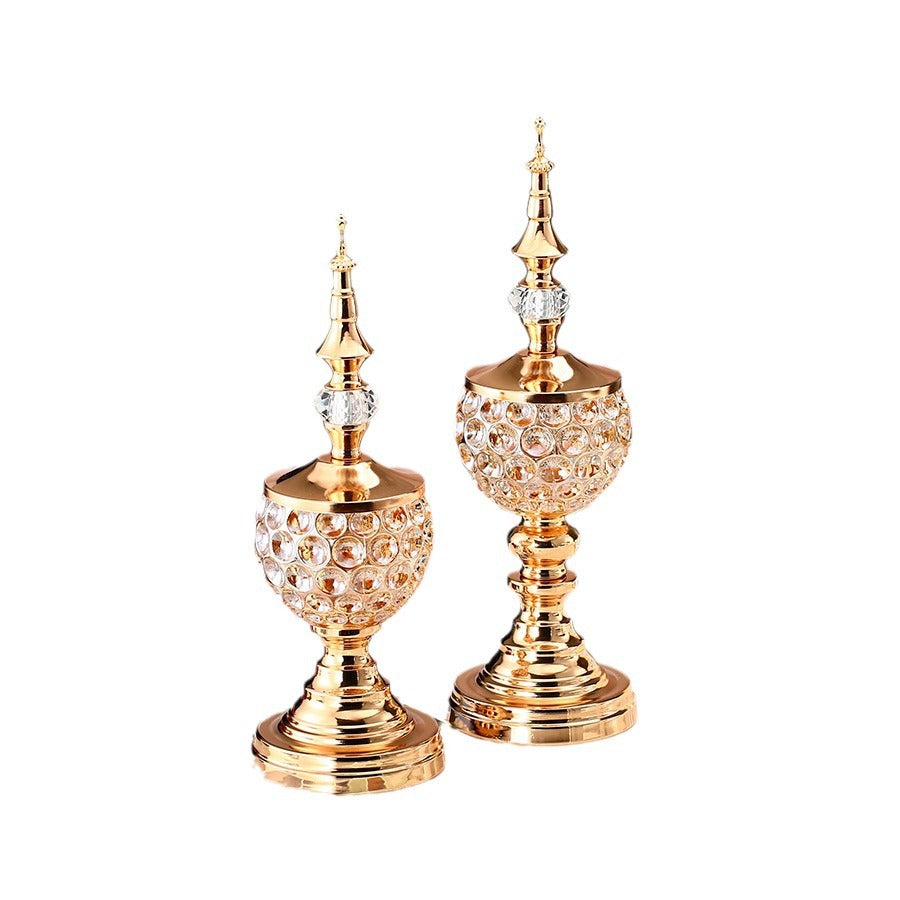 European Creative Crystal Candle Holder Ornaments