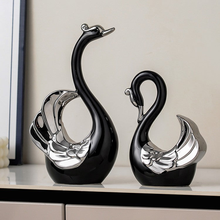 Couple Swan Decoration Home Living Room Decorations
