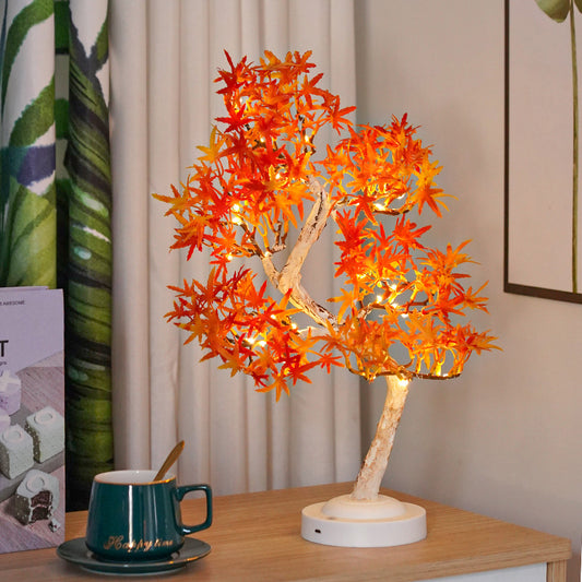 Enjie Maple Leaf Tree Lamp Olive Leaf Furniture Furnishings